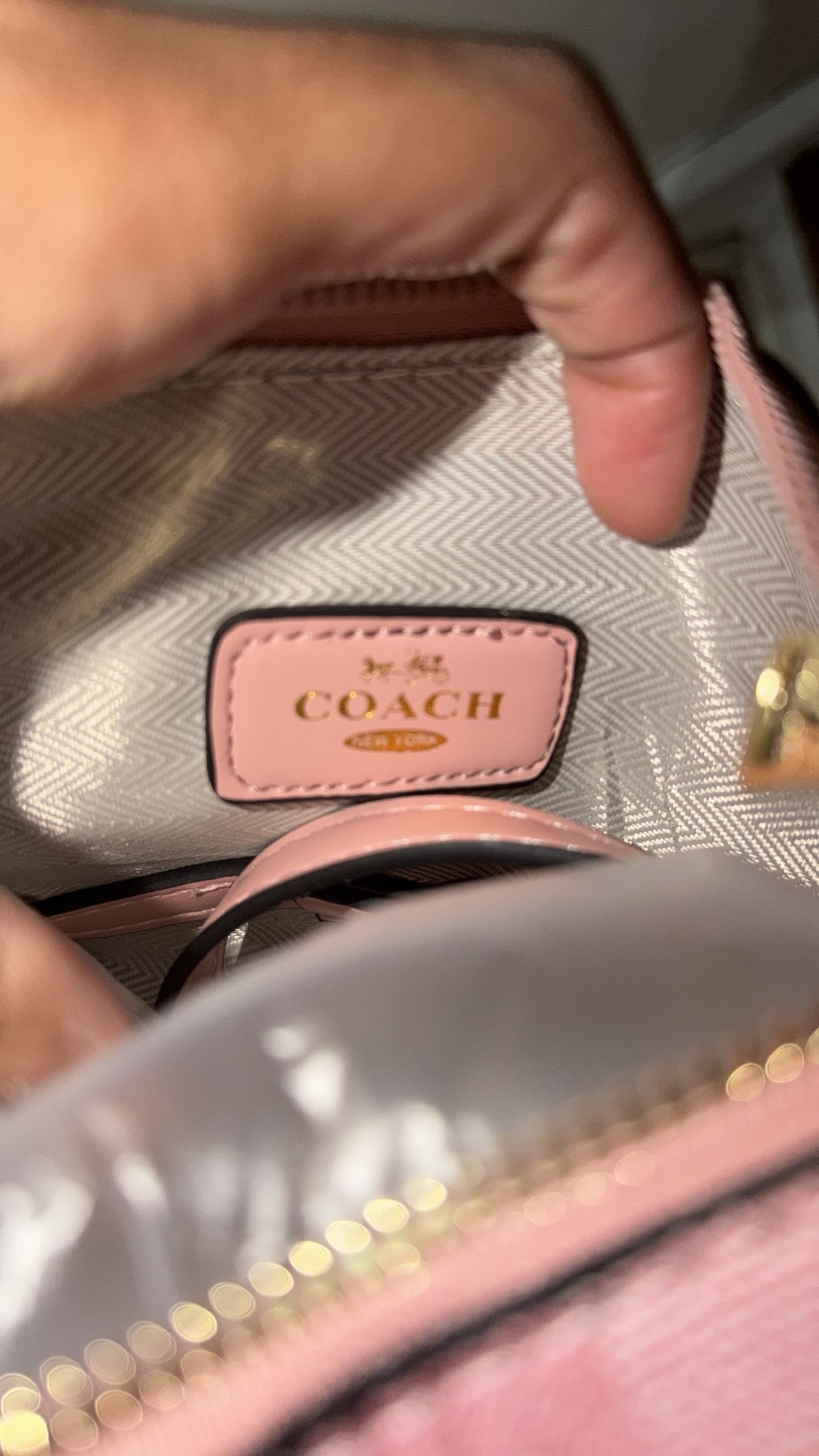 Pink coach bag